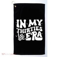 In My Thirties Era 30th Birthday Outfit Skeleton Hand Golf Towel thumb 0