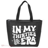 In My Thirties Era 30th Birthday Outfit Skeleton Hand Tote Bag thumb 0