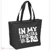 In My Thirties Era 30th Birthday Outfit Skeleton Hand Tote Bag thumb 2