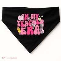 In My Teacher Era First Day Of School Back To School USA-Made Doggie Bandana thumb 0