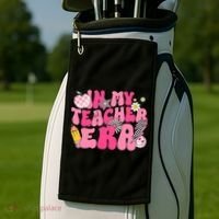 In My Teacher Era First Day Of School Back To School Golf Towel thumb 2