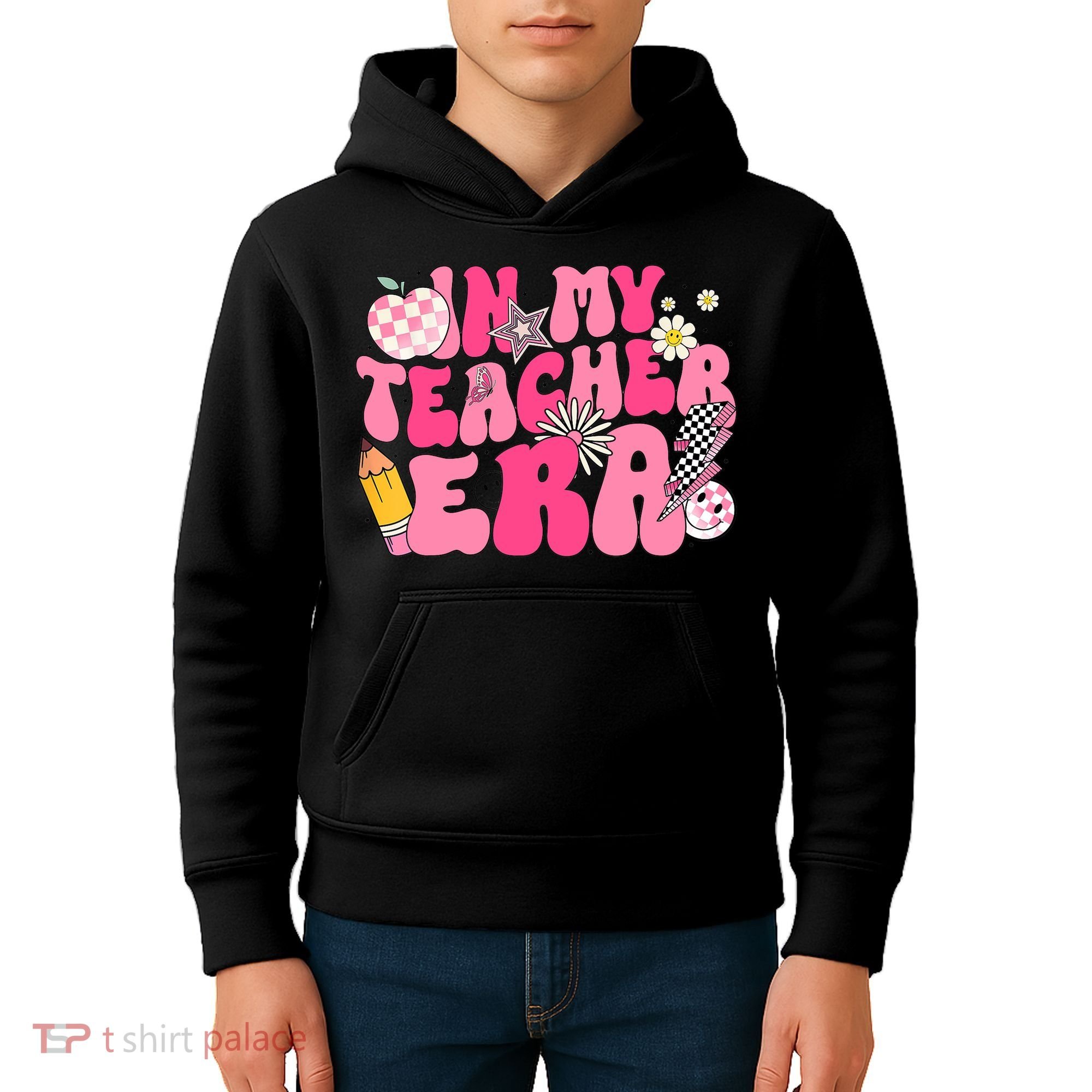 In My Teacher Era First Day Of School Back To School Kids Hoodie
