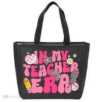 In My Teacher Era First Day Of School Back To School Tote Bag thumb 0