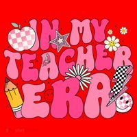 In My Teacher Era First Day Of School Back To School Santa Hat thumb 1