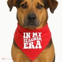 In My Teacher Era USA-Made Doggie Bandana thumb 1