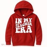 In My Teacher Era Kids Hoodie thumb 0