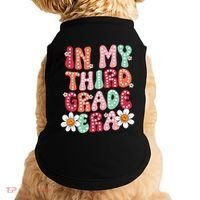 In My Third Grade Era 3rd Grade Girl Teacher Back To School Doggie Tank thumb 0