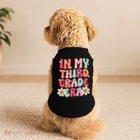 In My Third Grade Era 3rd Grade Girl Teacher Back To School Doggie Tank thumb 2
