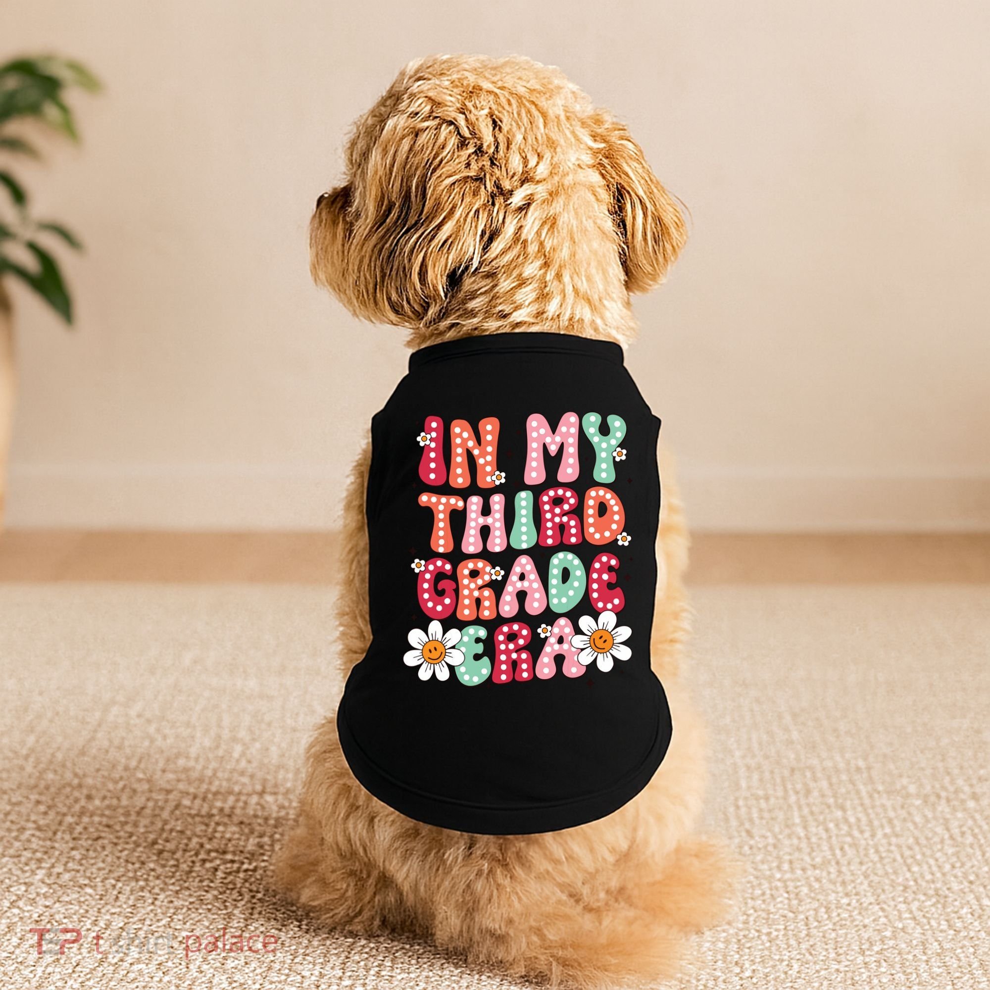 In My Third Grade Era 3rd Grade Girl Teacher Back To School Doggie Tank