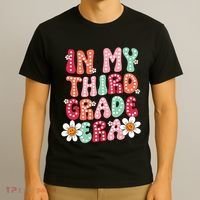 In My Third Grade Era 3rd Grade Girl Teacher Back To School T-Shirt thumb 3