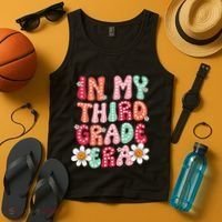 In My Third Grade Era 3rd Grade Girl Teacher Back To School Tank Top thumb 4