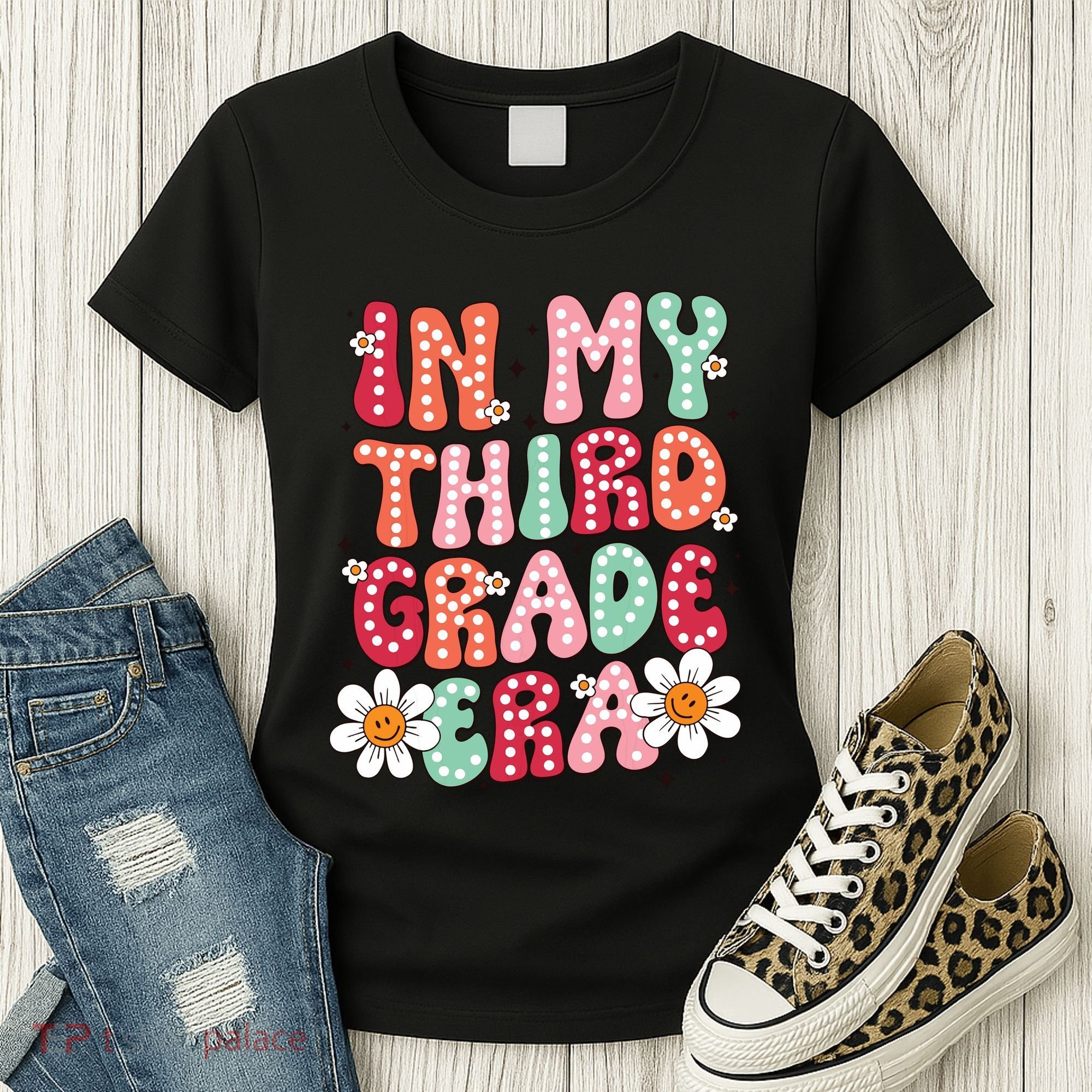 In My Third Grade Era 3rd Grade Girl Teacher Back To School Women's T-Shirt