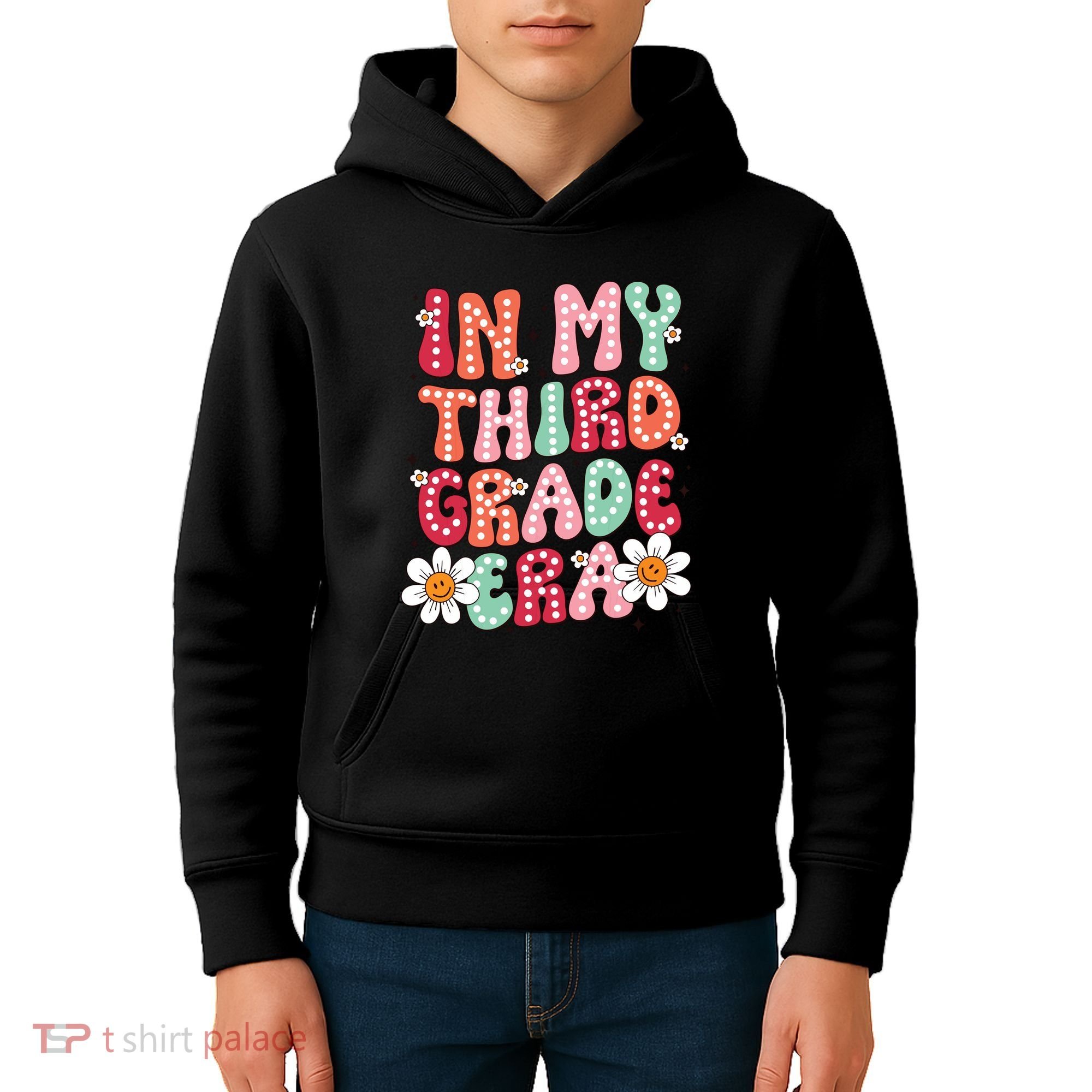 In My Third Grade Era 3rd Grade Girl Teacher Back To School Kids Hoodie