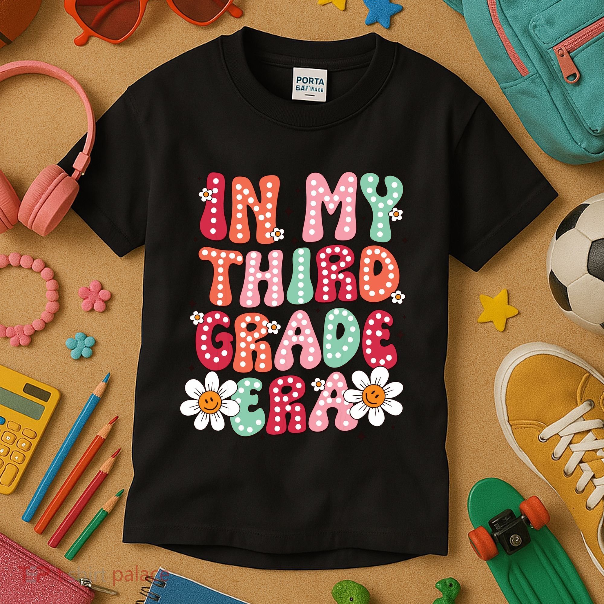 In My Third Grade Era 3rd Grade Girl Teacher Back To School Kids T-Shirt