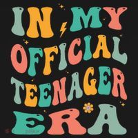In My Teenager Era Groovy 13th Birthday Long Sleeve Shirt thumb 2