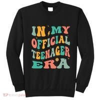 In My Teenager Era Groovy 13th Birthday Sweatshirt thumb 0
