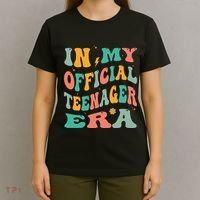 In My Teenager Era Groovy 13th Birthday T-Shirt thumb 4