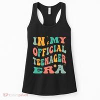 In My Teenager Era Groovy 13th Birthday Women's Tank Top thumb 0