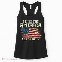 I Miss The America I Grew Up In Usa Flag Women's Tank Top thumb 0