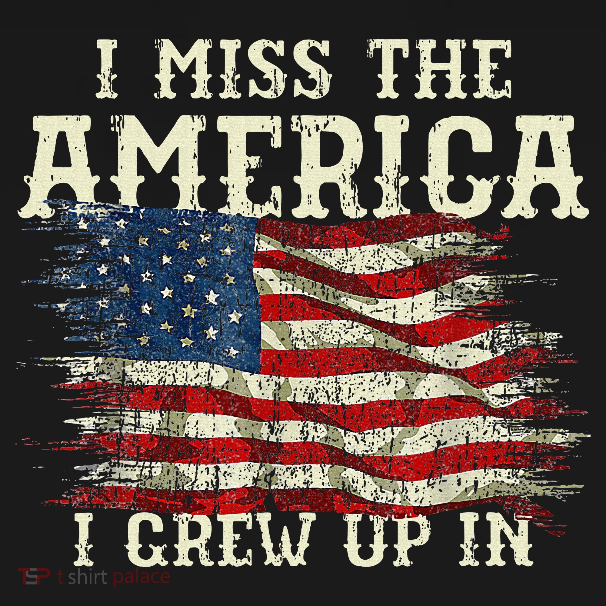 I Miss The America I Grew Up In Usa Flag Women's Tank Top