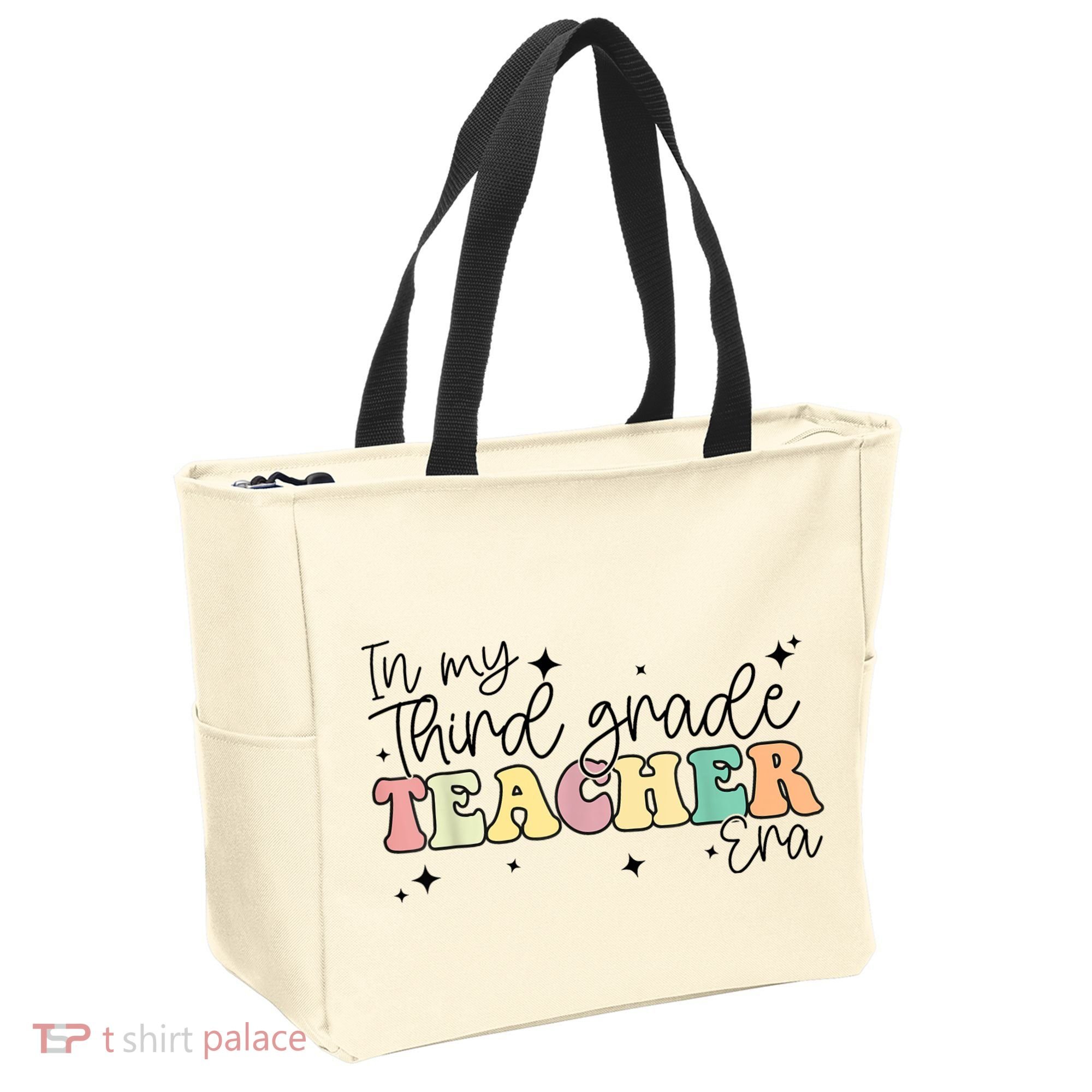 In My Third Grade Teacher Era Back To School 3rd Grade Retro Tote Bag