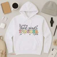 In My Third Grade Teacher Era Back To School 3rd Grade Retro Hoodie thumb 3