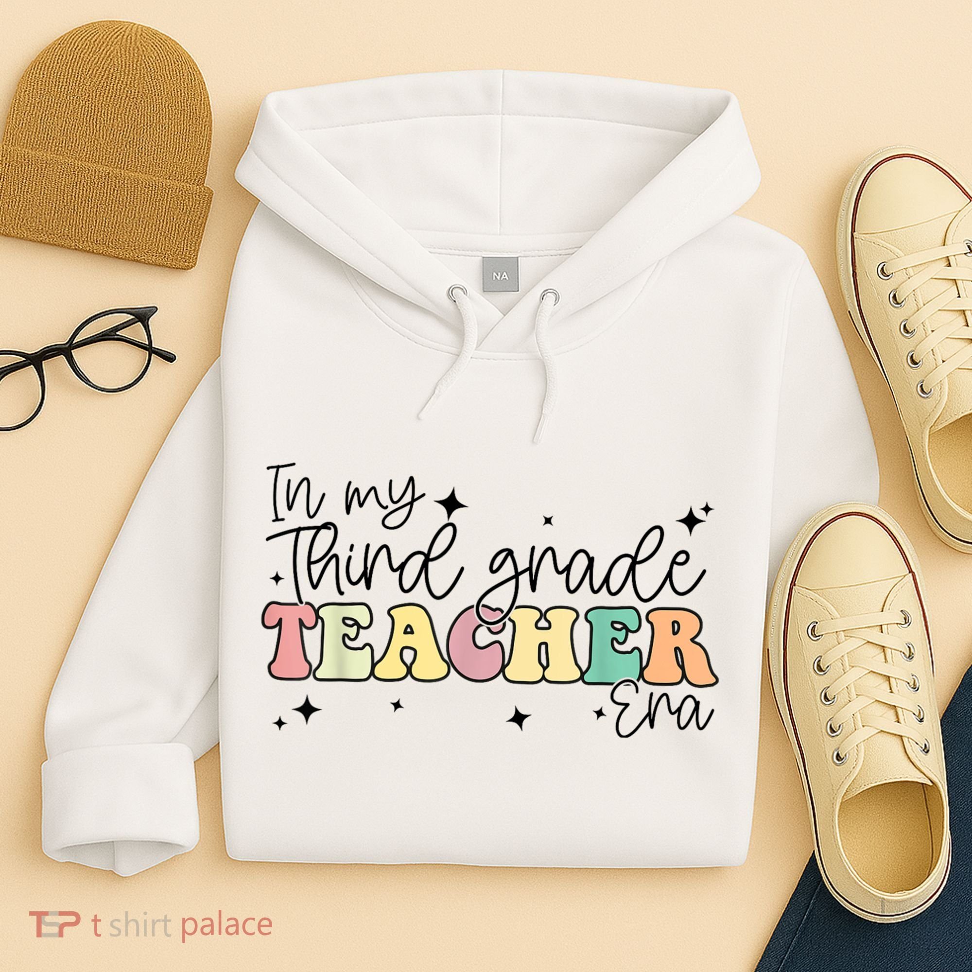 In My Third Grade Teacher Era Back To School 3rd Grade Retro Hoodie