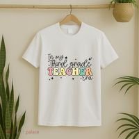 In My Third Grade Teacher Era Back To School 3rd Grade Retro T-Shirt thumb 2