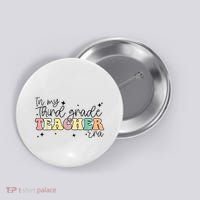 In My Third Grade Teacher Era Back To School 3rd Grade Retro Button thumb 0
