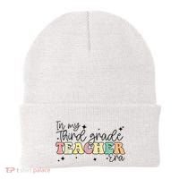 In My Third Grade Teacher Era Back To School 3rd Grade Retro Beanie thumb 0
