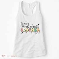 In My Third Grade Teacher Era Back To School 3rd Grade Retro Women's Tank Top thumb 0