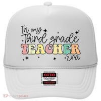 In My Third Grade Teacher Era Back To School 3rd Grade Retro Hat thumb 0