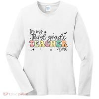 In My Third Grade Teacher Era Back To School 3rd Grade Retro Women's Long Sleeve Shirt thumb 0