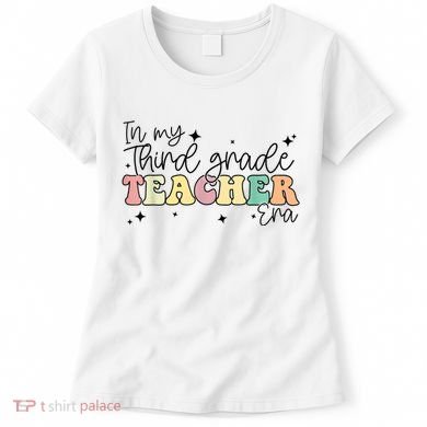 In My Third Grade Teacher Era Back To School 3rd Grade Retro Women's T-Shirt