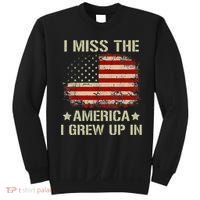 I Miss The America I Grew Up In American Flag Sweatshirt thumb 0