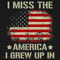 I Miss The America I Grew Up In American Flag T-Shirt thumb 7