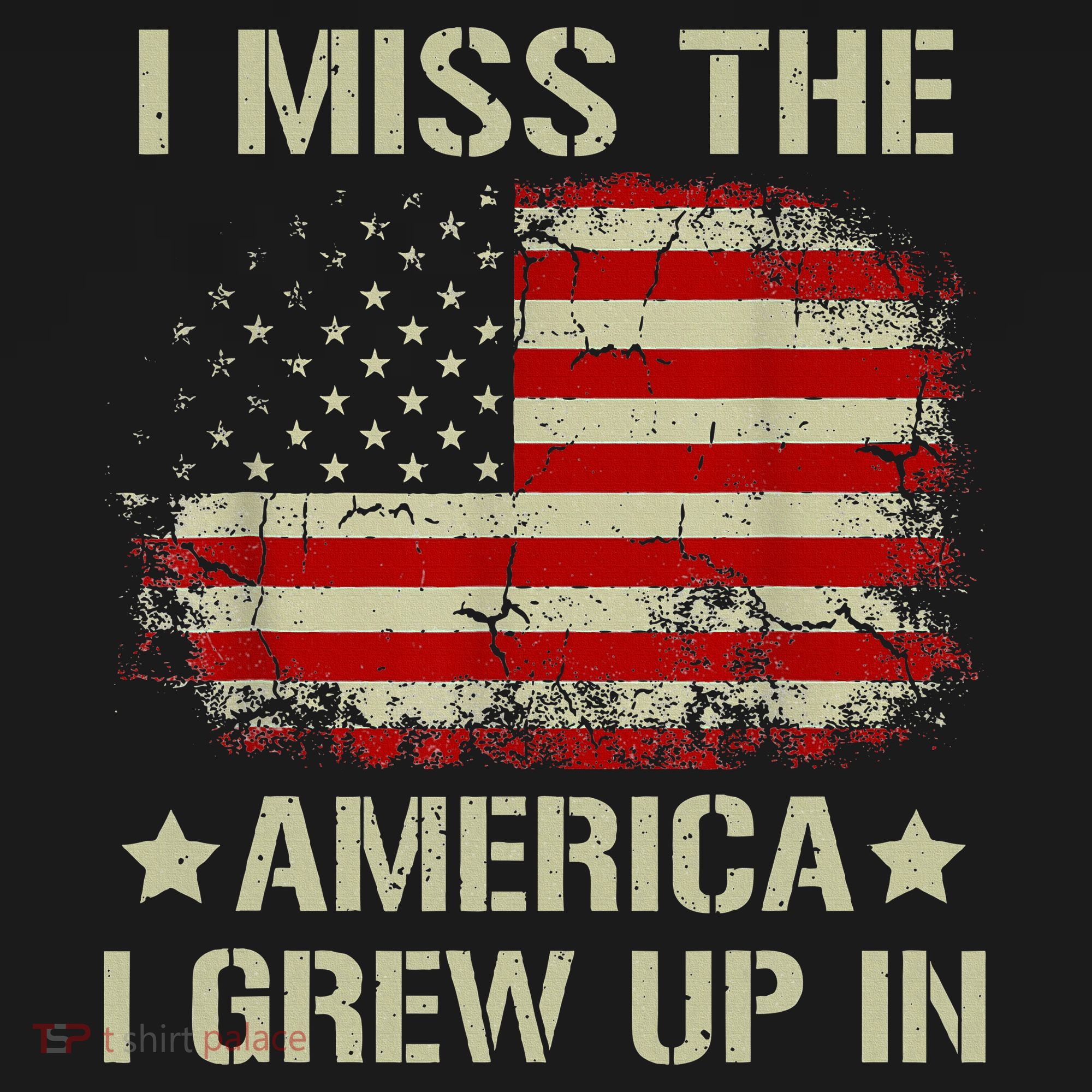 I Miss The America I Grew Up In American Flag Women's Hoodie