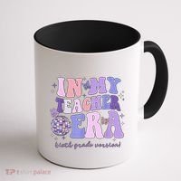 In My Teacher Era Sixth Grade Version 6th Grade Teacher Era Coffee Mug thumb 1