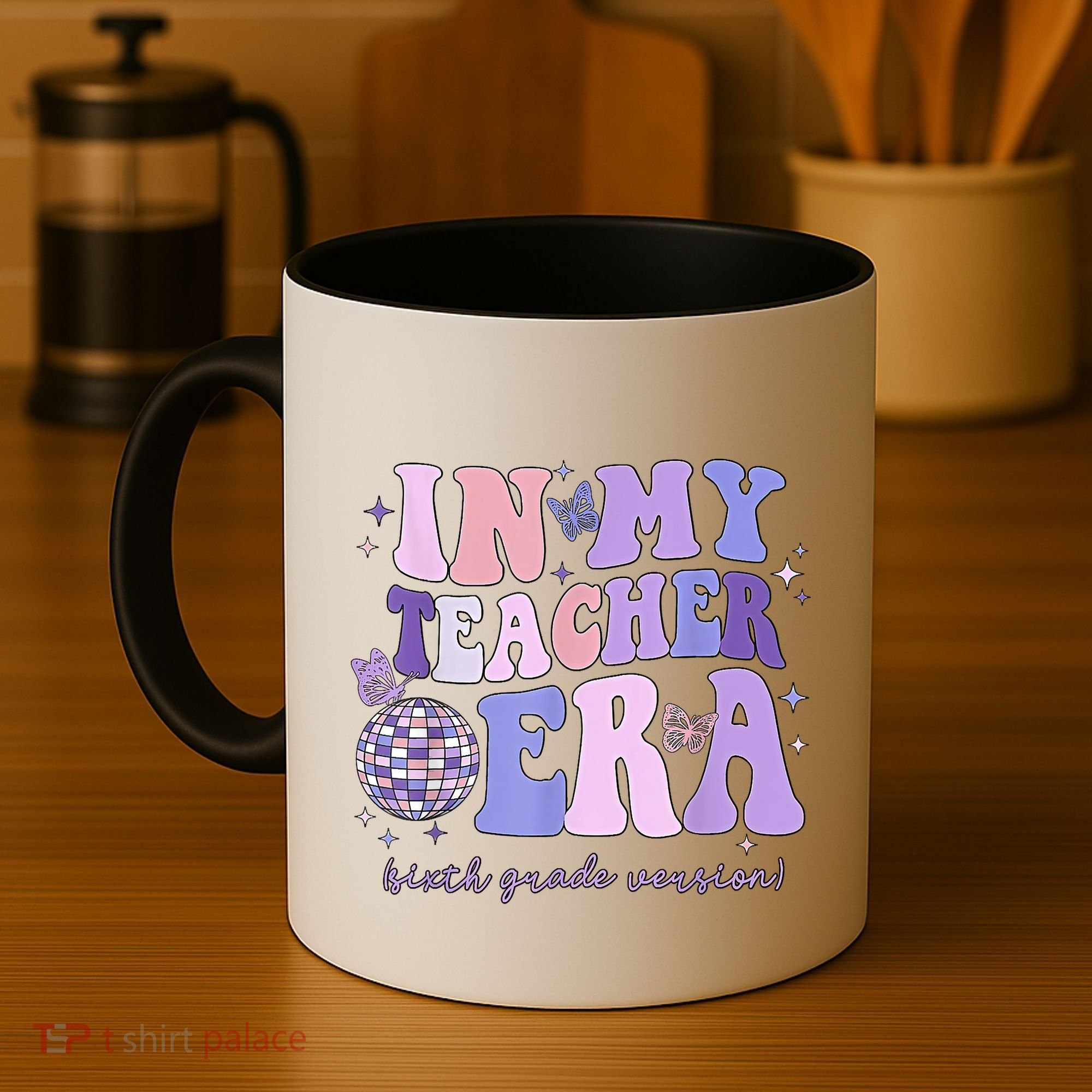 In My Teacher Era Sixth Grade Version 6th Grade Teacher Era Coffee Mug