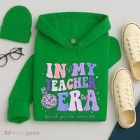 In My Teacher Era Sixth Grade Version 6th Grade Teacher Era Hoodie thumb 4