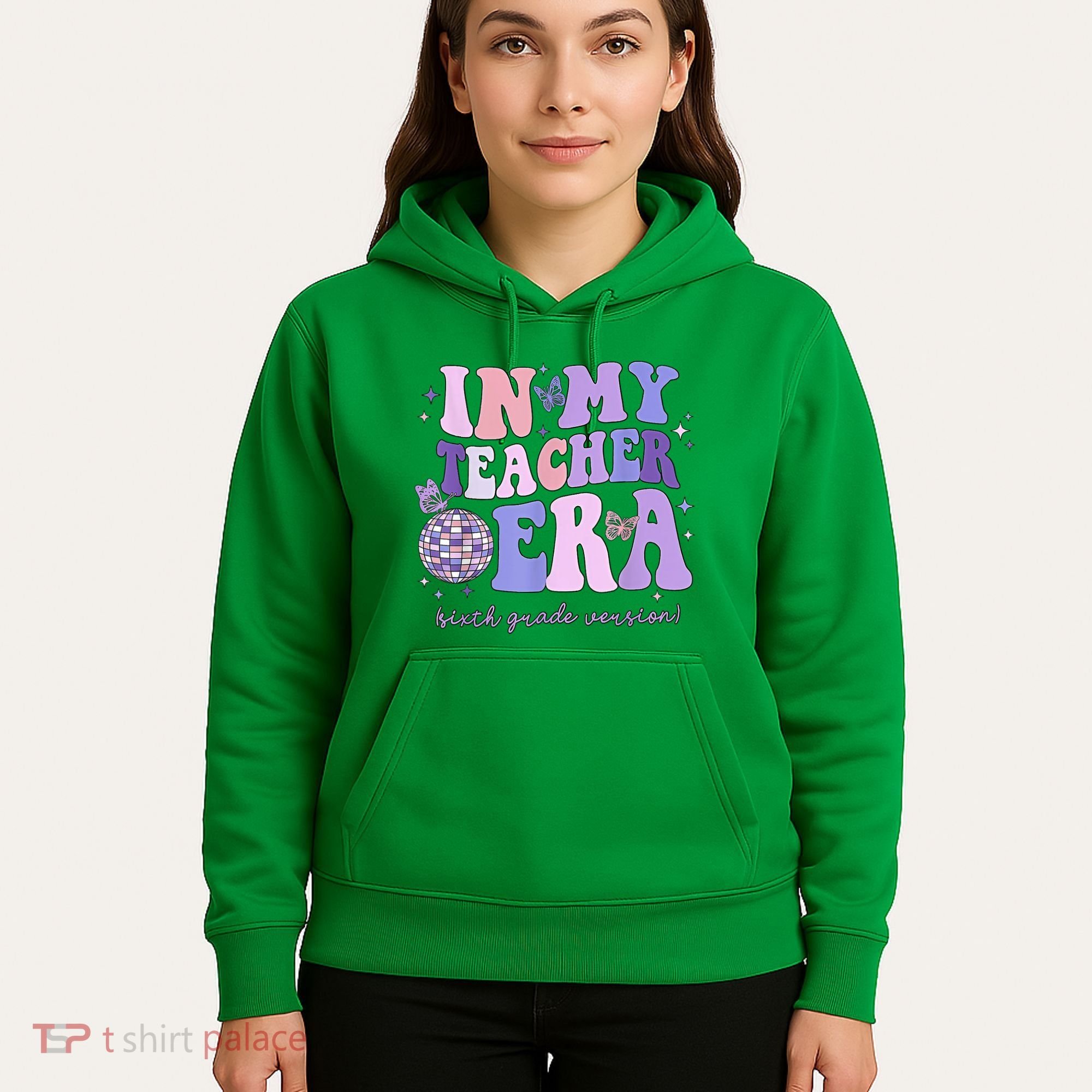 In My Teacher Era Sixth Grade Version 6th Grade Teacher Era Hoodie