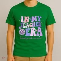 In My Teacher Era Sixth Grade Version 6th Grade Teacher Era T-Shirt thumb 3