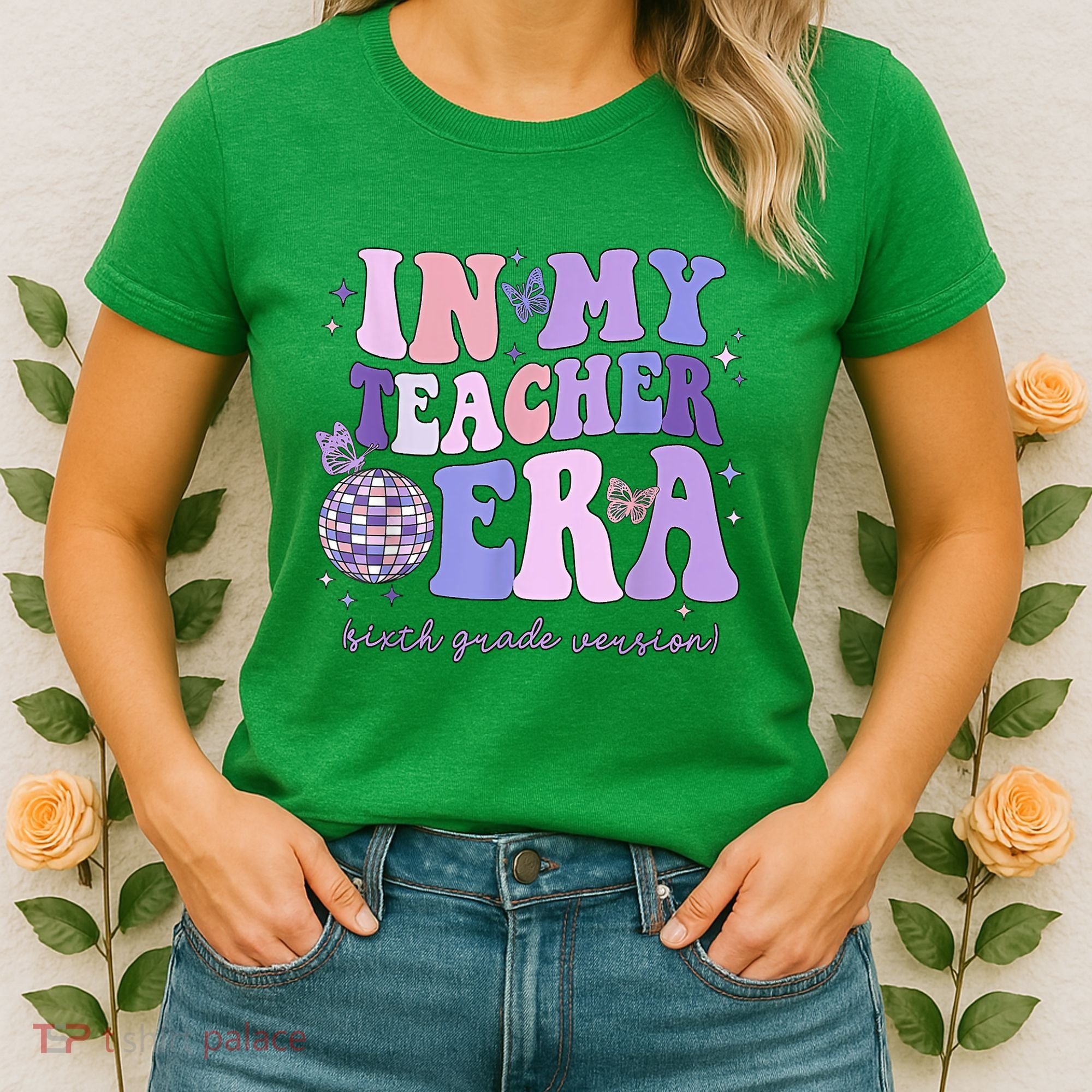 In My Teacher Era Sixth Grade Version 6th Grade Teacher Era Women's T-Shirt