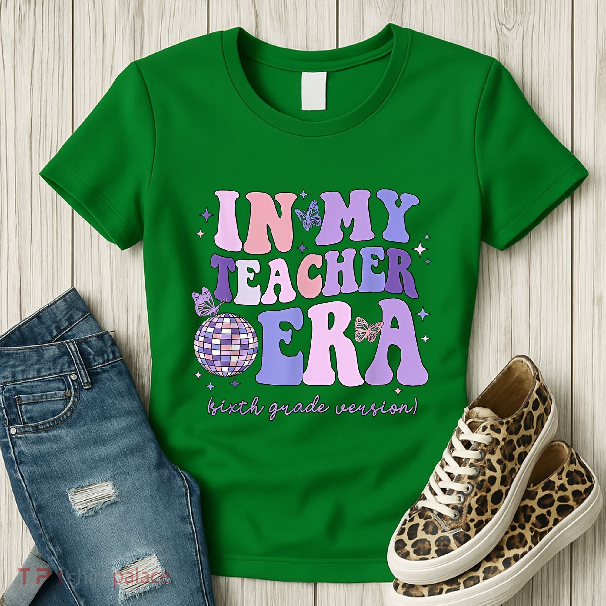 In My Teacher Era Sixth Grade Version 6th Grade Teacher Era Women's T-Shirt