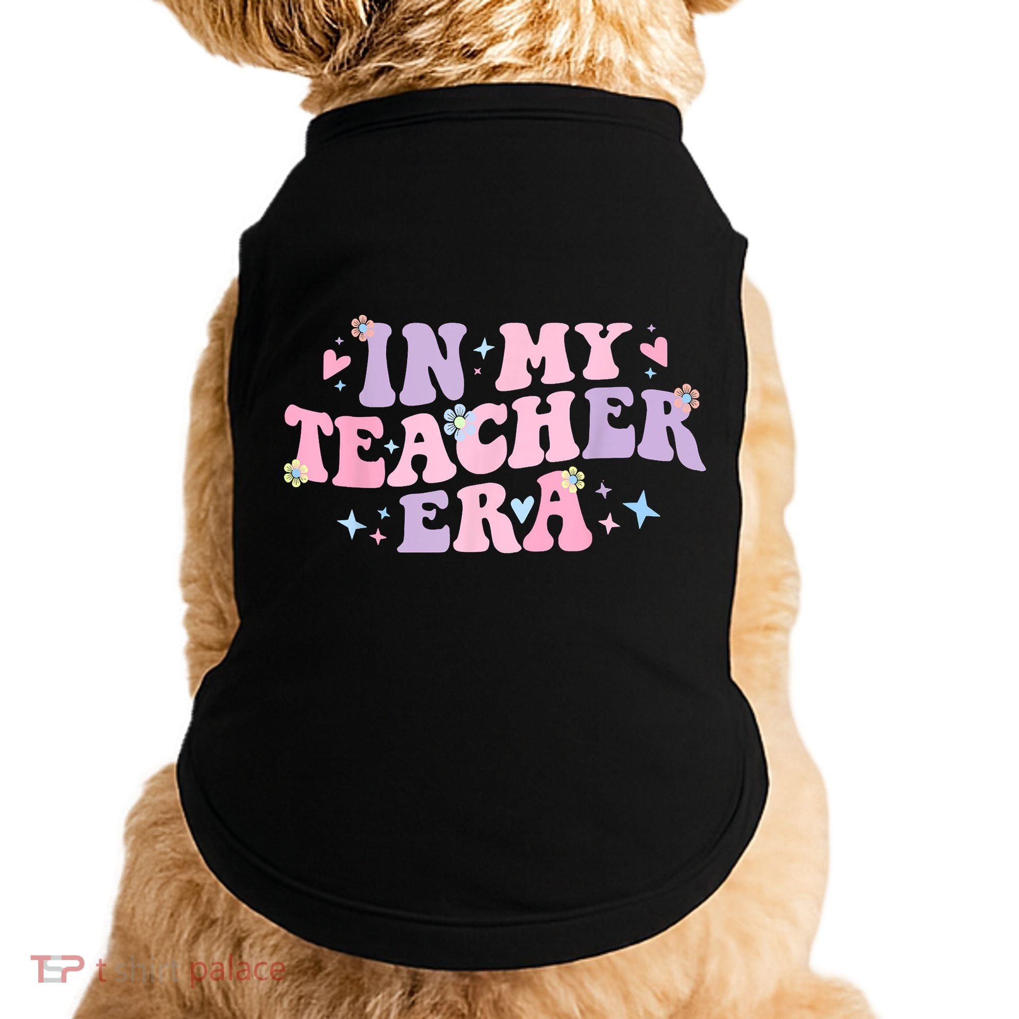 In My Teacher Era Back To School In My Teaching Era Pink Doggie Tank
