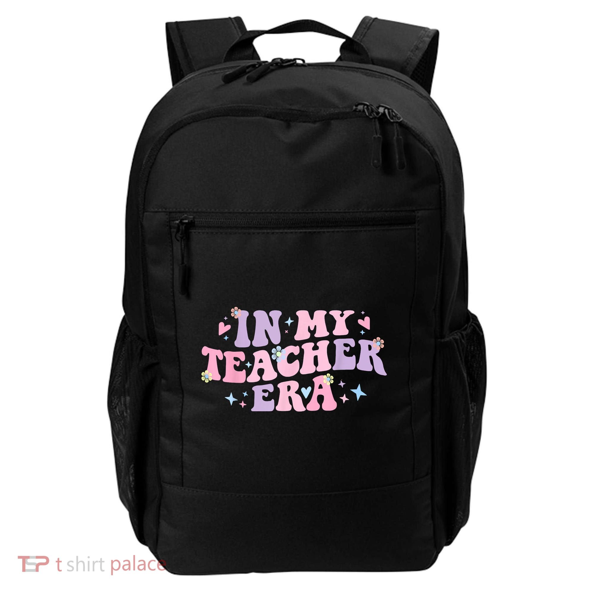 In My Teacher Era Back To School In My Teaching Era Pink Backpack