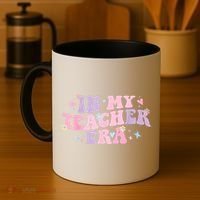 In My Teacher Era Back To School In My Teaching Era Pink Coffee Mug thumb 4
