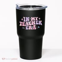 In My Teacher Era Back To School In My Teaching Era Pink Tumbler thumb 0