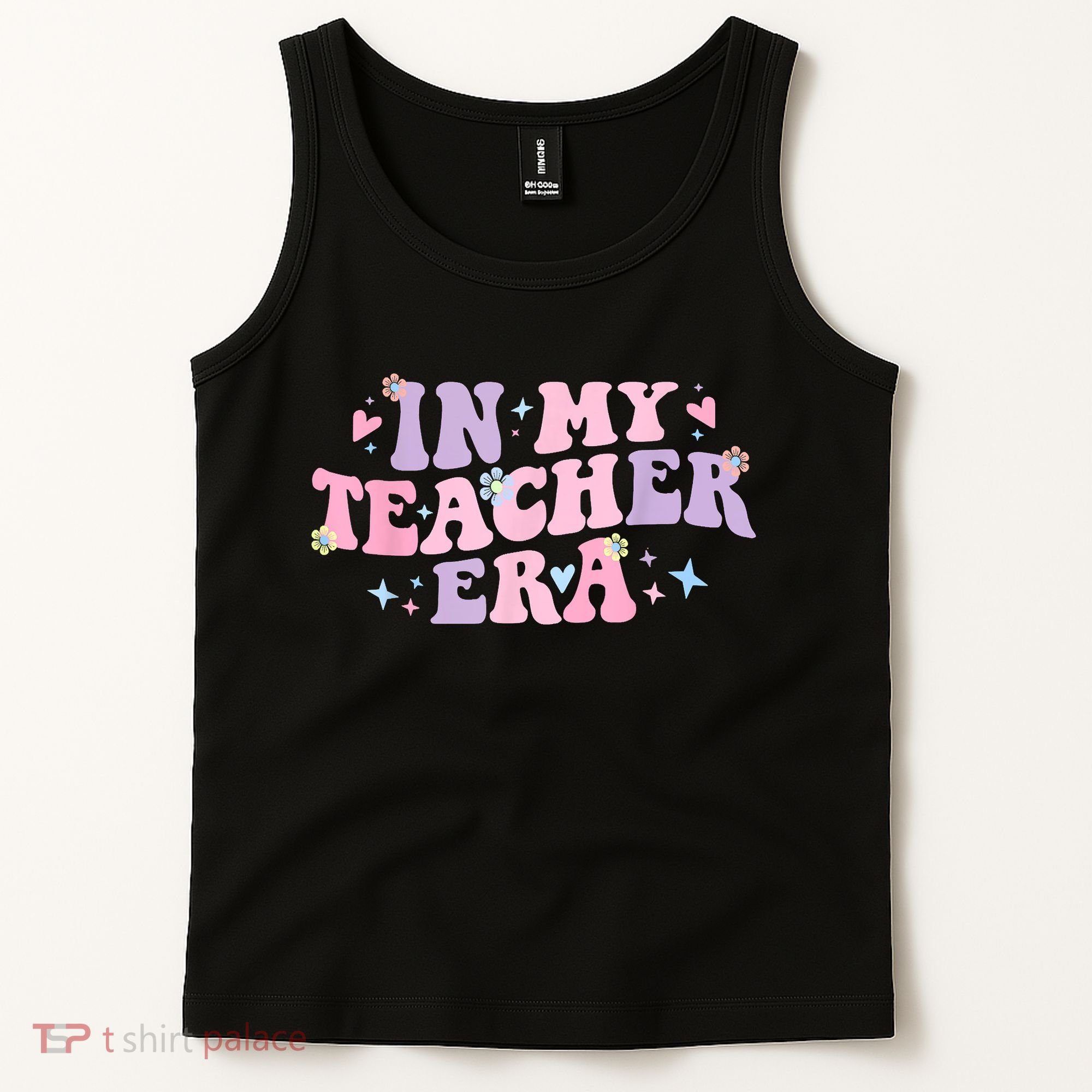 In My Teacher Era Back To School In My Teaching Era Pink Tank Top