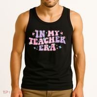 In My Teacher Era Back To School In My Teaching Era Pink Tank Top thumb 3